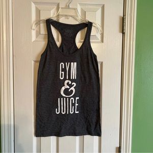 Women's Center Stage "Gym & Juice" Athletic Tank Top Small S